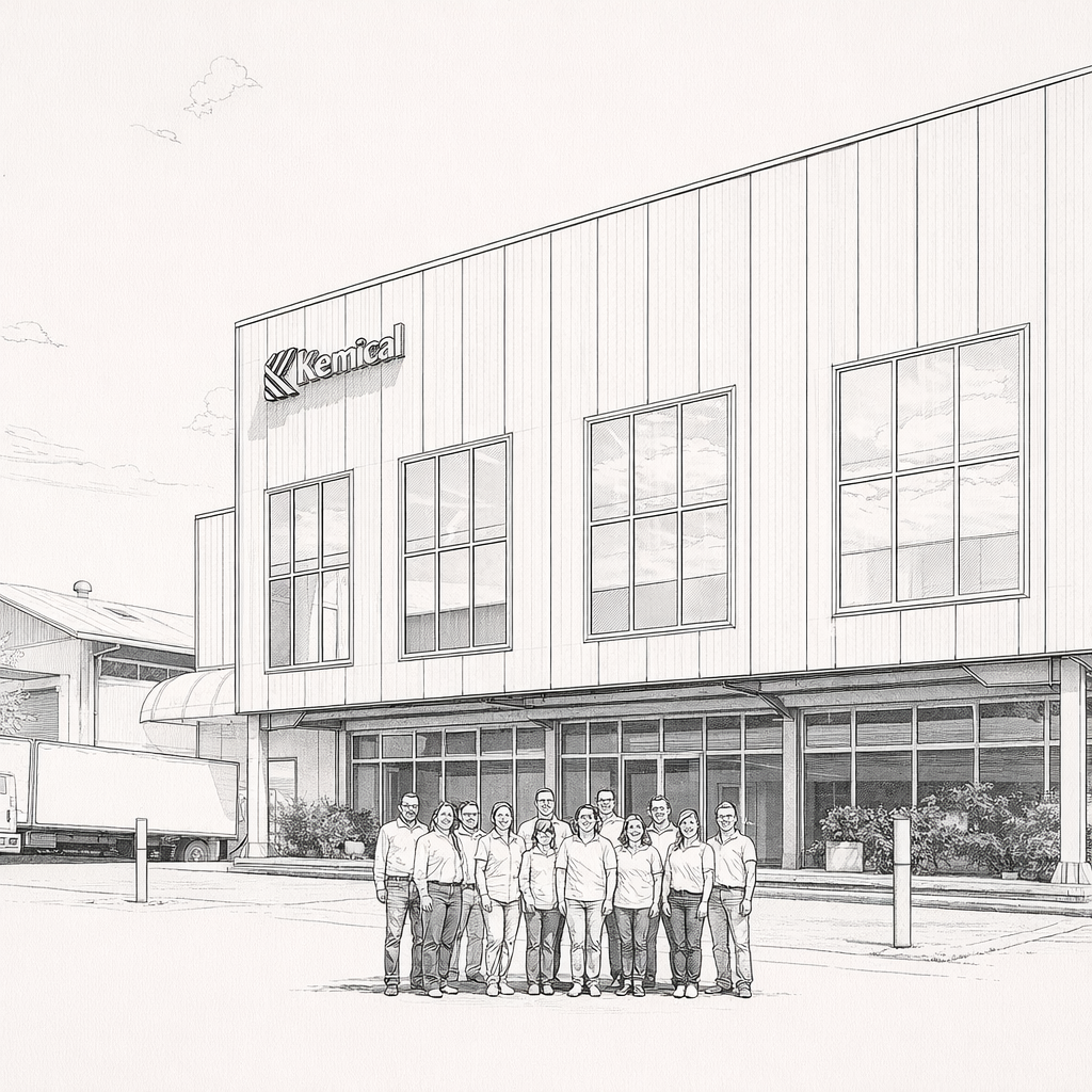 Hand drawn Kemical facilities